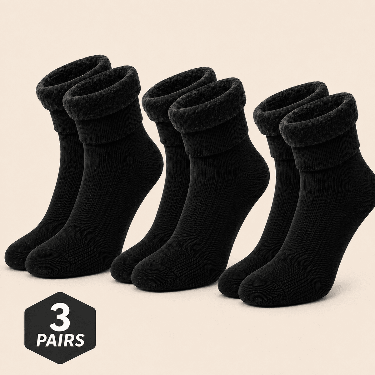 3-Pair Comfortable Thermal Socks Set – Thick, Plush & Reinforced at the Heel and Toe | NORD ELVORA 3-Pair Comfortable Thermal Socks Set – Thick, Plush & Reinforced at the Heel and Toe | NORD ELVORA One Size