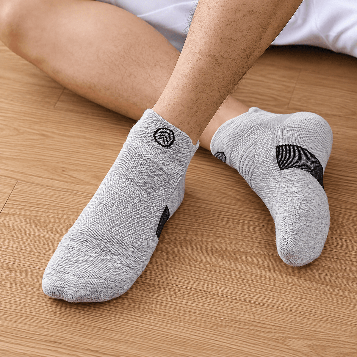 3-Pair Men’s Anti-Slip Cotton Socks – Short, Breathable & Odor-Resistant | ZORYX TRIPLE 3-Pair Men’s Anti-Slip Cotton Socks – Short, Breathable & Odor-Resistant | ZORYX TRIPLE