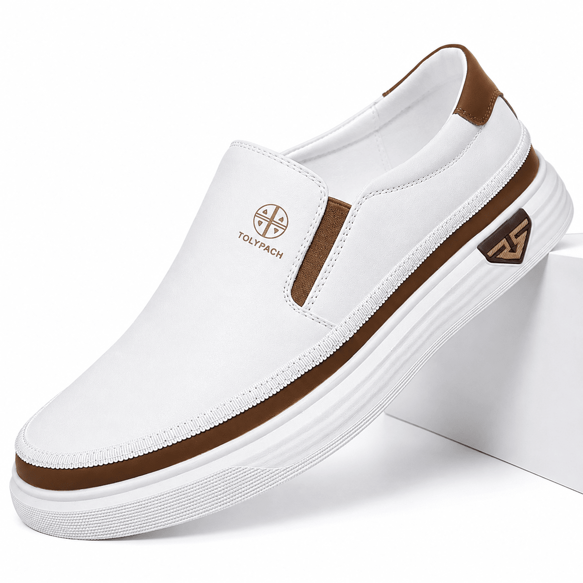 Alessio – Men’s Casual Leather Sneakers Alessio – Men's Casual Leather Sneakers White