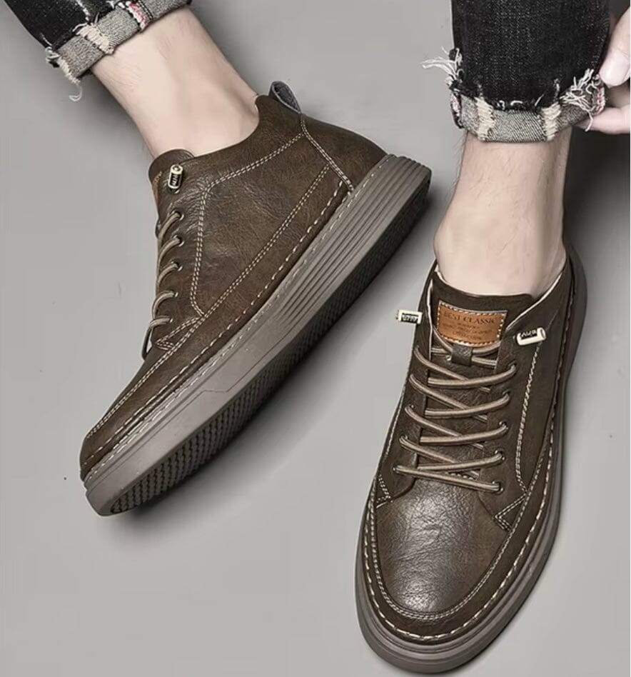 Breathable and Non-Slip Men's Leather Sneakers - Bastien Breathable and Non-Slip Men's Leather Sneakers - Bastien