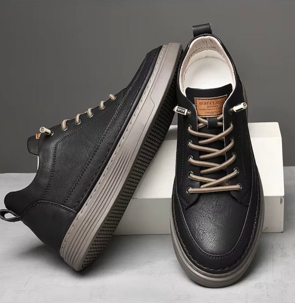 Breathable and Non-Slip Men's Leather Sneakers - Bastien Breathable and Non-Slip Men's Leather Sneakers - Bastien