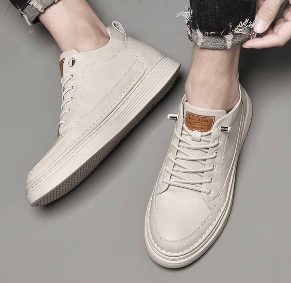 Breathable and Non-Slip Men's Leather Sneakers - Bastien Breathable and Non-Slip Men's Leather Sneakers - Bastien
