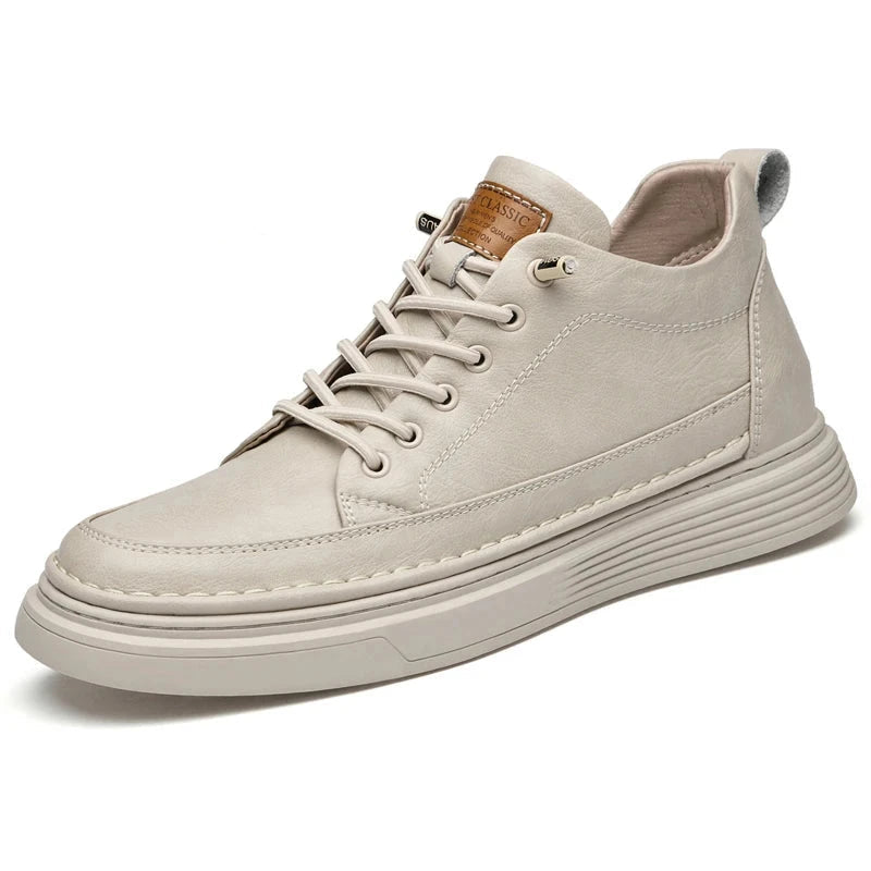 Breathable and Non-Slip Men's Leather Sneakers - Bastien Breathable and Non-Slip Men's Leather Sneakers - Bastien Off White