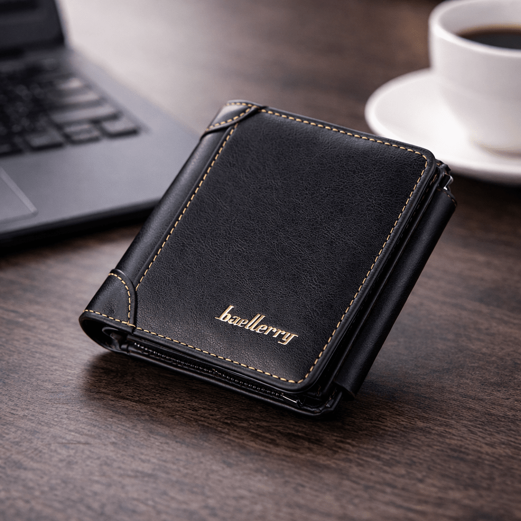 Classic and Elegant Men's Leather Wallet - Montford Classic and Elegant Men's Leather Wallet - Montford