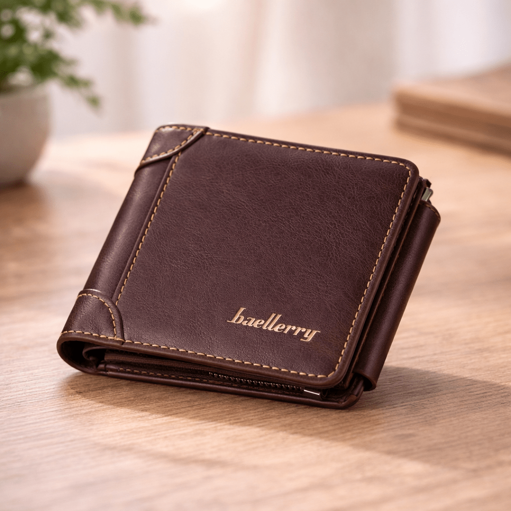 Classic and Elegant Men's Leather Wallet - Montford Classic and Elegant Men's Leather Wallet - Montford