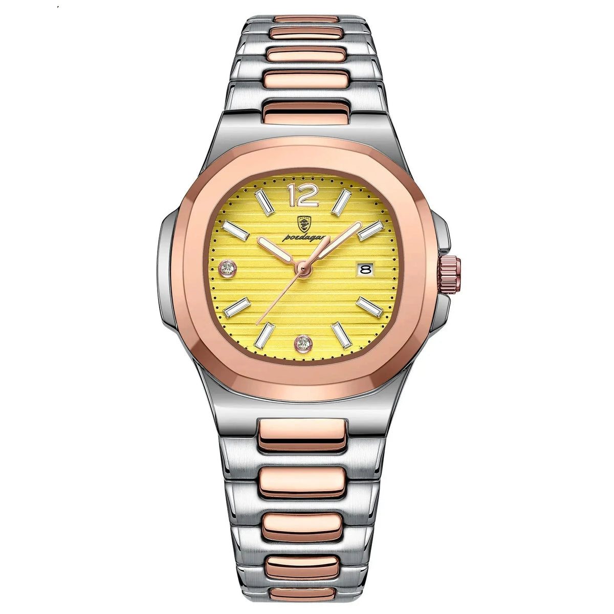 Classic & Elegant Women's Watch with Luminous Hands | Belle Élégance Classic & Elegant Women's Watch with Luminous Hands | Belle Élégance Gold Yellow