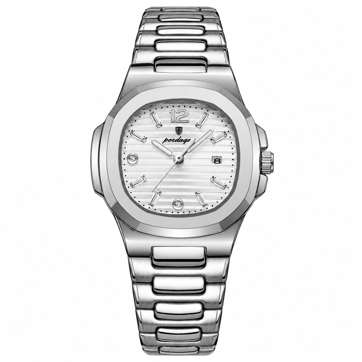 Classic & Elegant Women's Watch with Luminous Hands | Belle Élégance Classic & Elegant Women's Watch with Luminous Hands | Belle Élégance Silver White