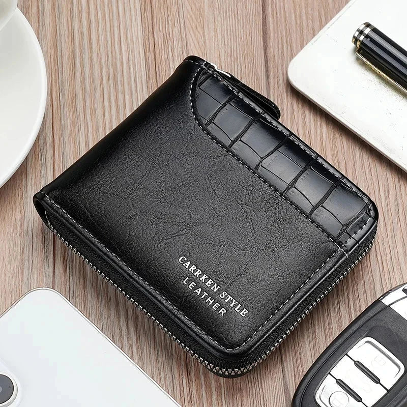 Classic Men's Leather Wallet with Multiple Compartments - Hudson Classic Men's Leather Wallet with Multiple Compartments - Hudson