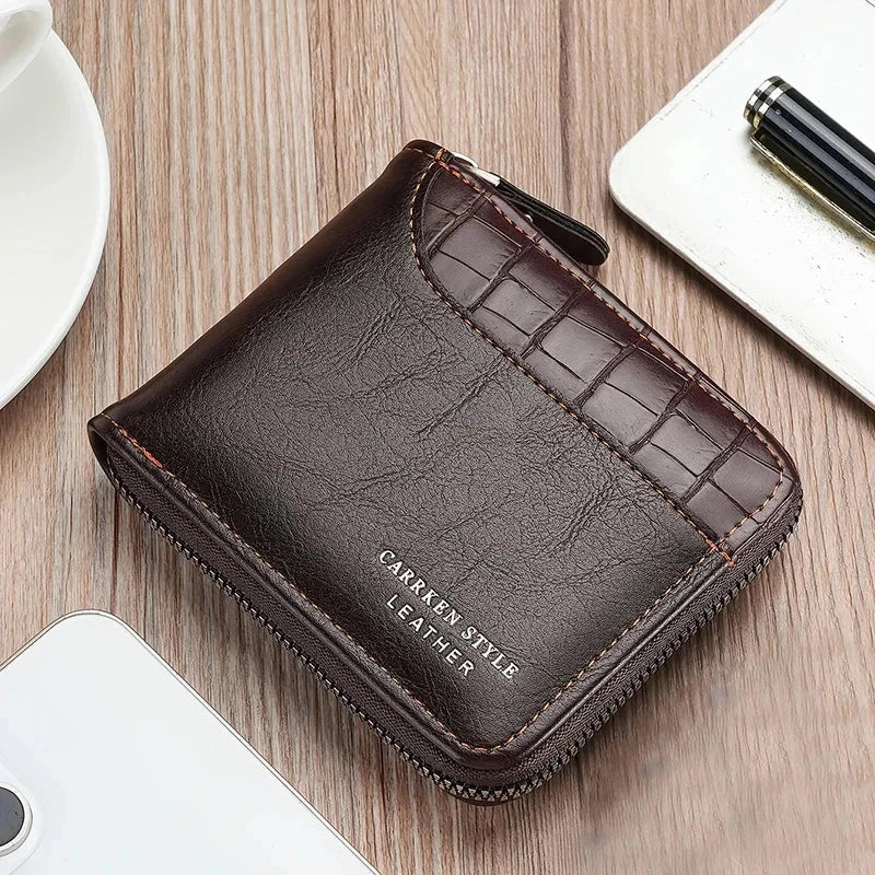 Classic Men's Leather Wallet with Multiple Compartments - Hudson Classic Men's Leather Wallet with Multiple Compartments - Hudson