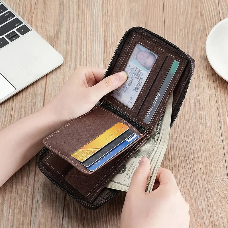 Classic Men's Leather Wallet with Multiple Compartments - Hudson Classic Men's Leather Wallet with Multiple Compartments - Hudson