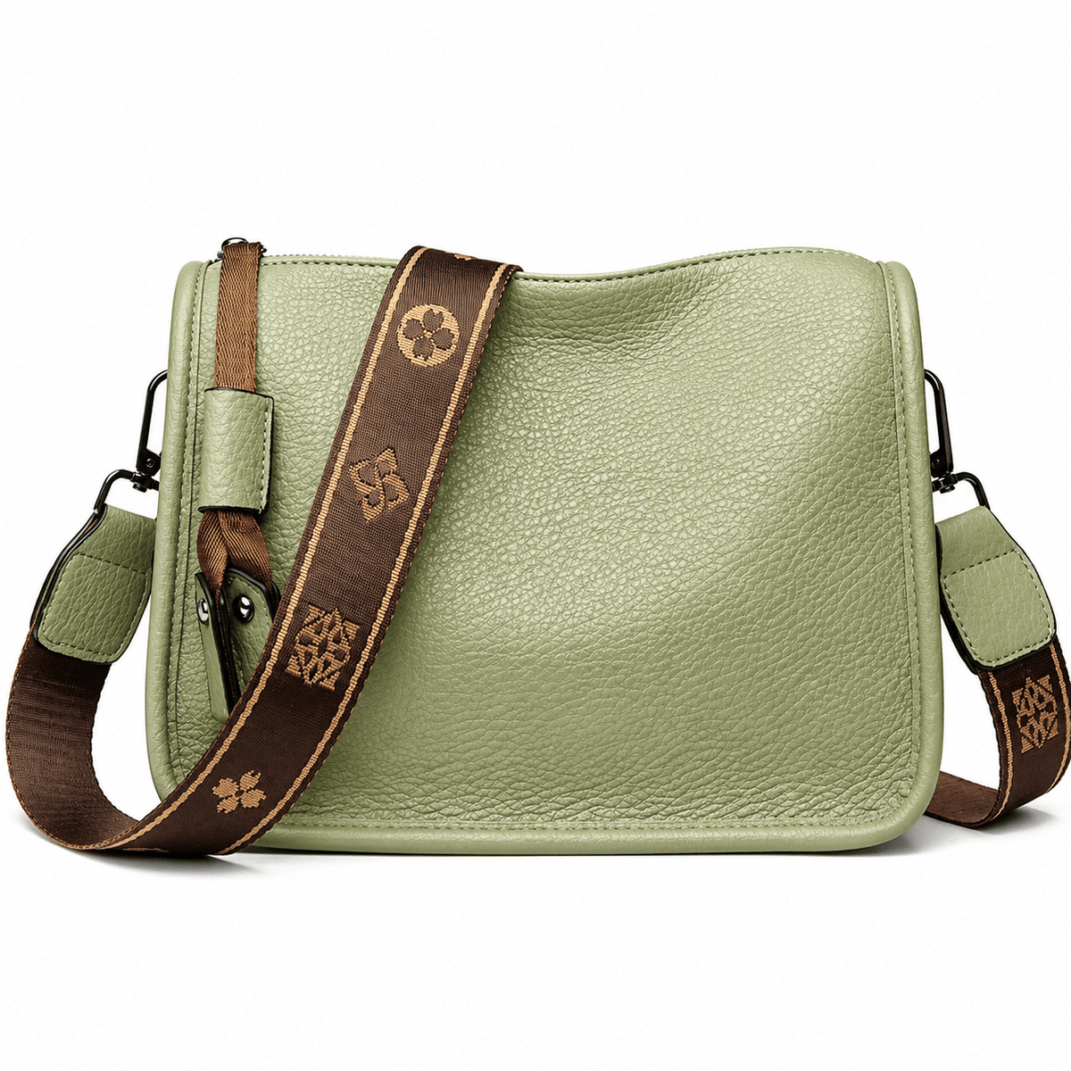 Classic Women’s Leather Bag with an Elegant Design – Aurélisse Classic Women’s Leather Bag with an Elegant Design – Aurélisse Green