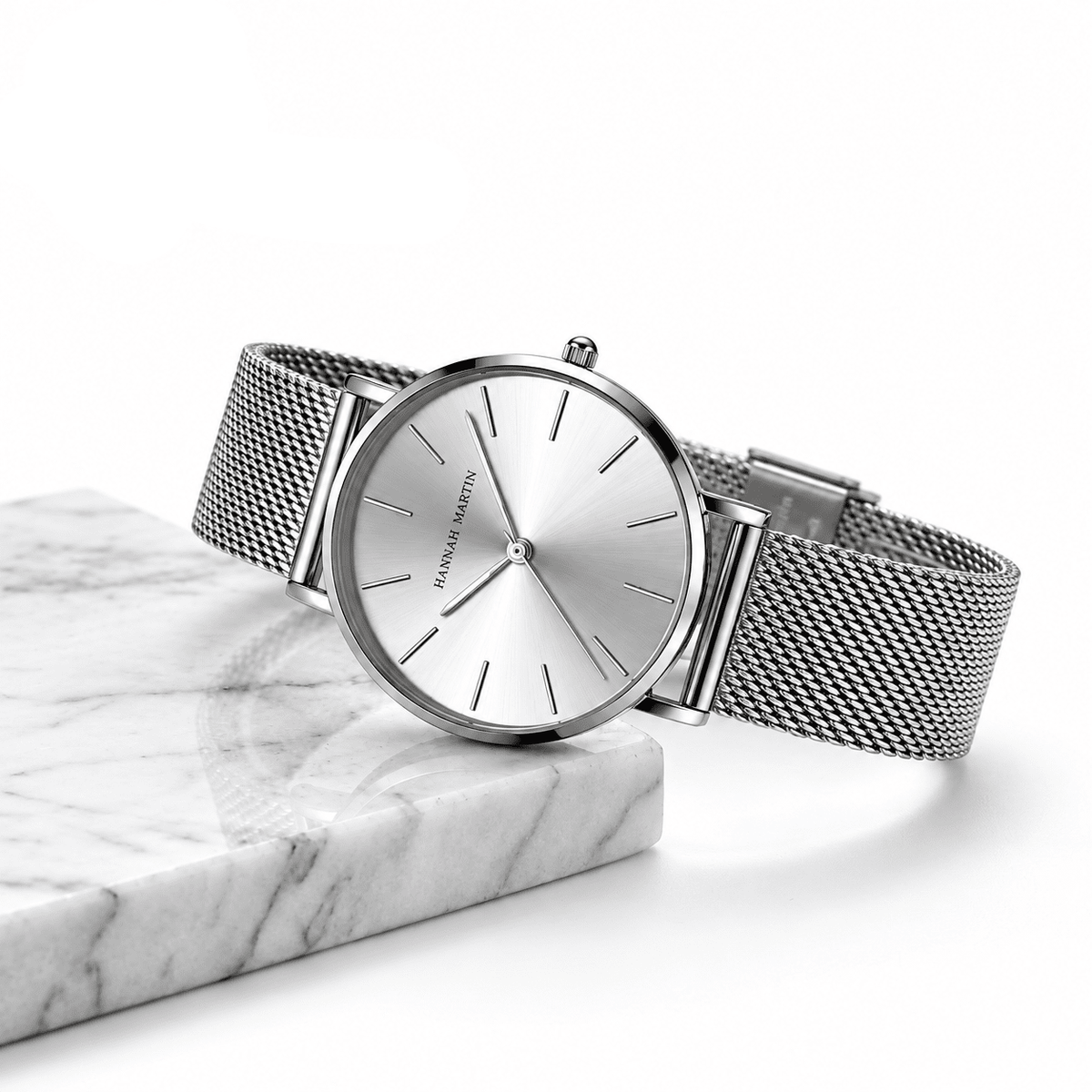Classic Women’s Watch – Elegant, Minimalist Style with Stainless Steel Mesh Band | Céleste Classic Women’s Watch – Elegant, Minimalist Style with Stainless Steel Mesh Band | Céleste