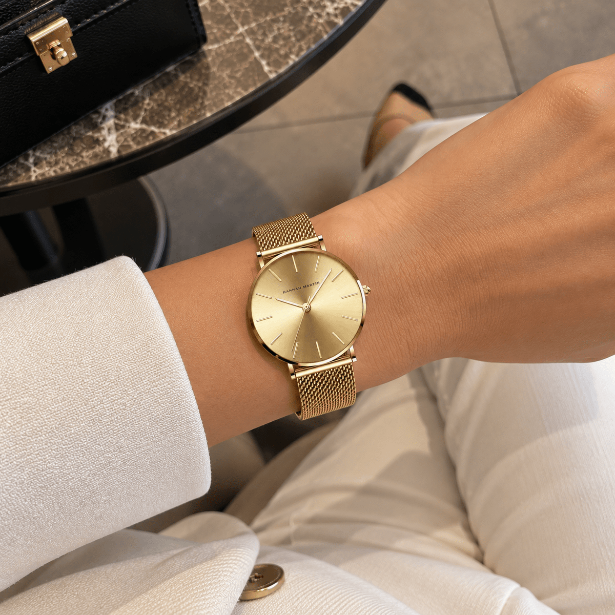 Classic Women’s Watch – Elegant, Minimalist Style with Stainless Steel Mesh Band | Céleste Classic Women’s Watch – Elegant, Minimalist Style with Stainless Steel Mesh Band | Céleste