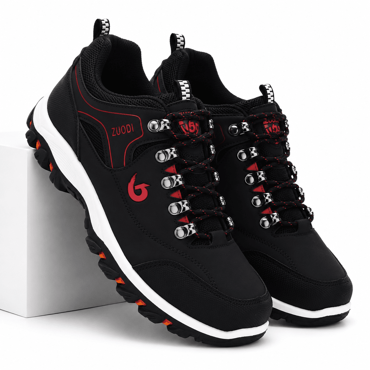 Comfortable, High-Resistance Leather Sports Shoes – Zentrek X Comfortable, High-Resistance Leather Sports Shoes – Zentrek X Black