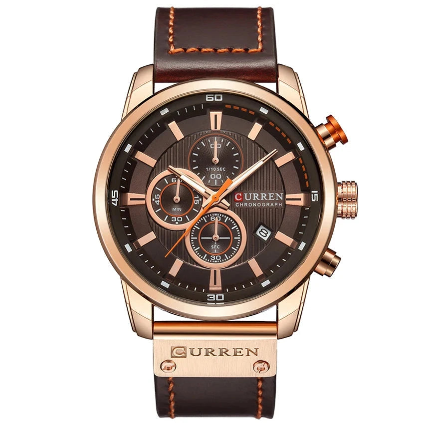 CURREN Fashion Date Quartz Men Watches Top Brand Luxury Male Clock Chronograph Sport Mens Wrist Watch Hodinky Relogio Masculino Mavietto Store rose coffee box