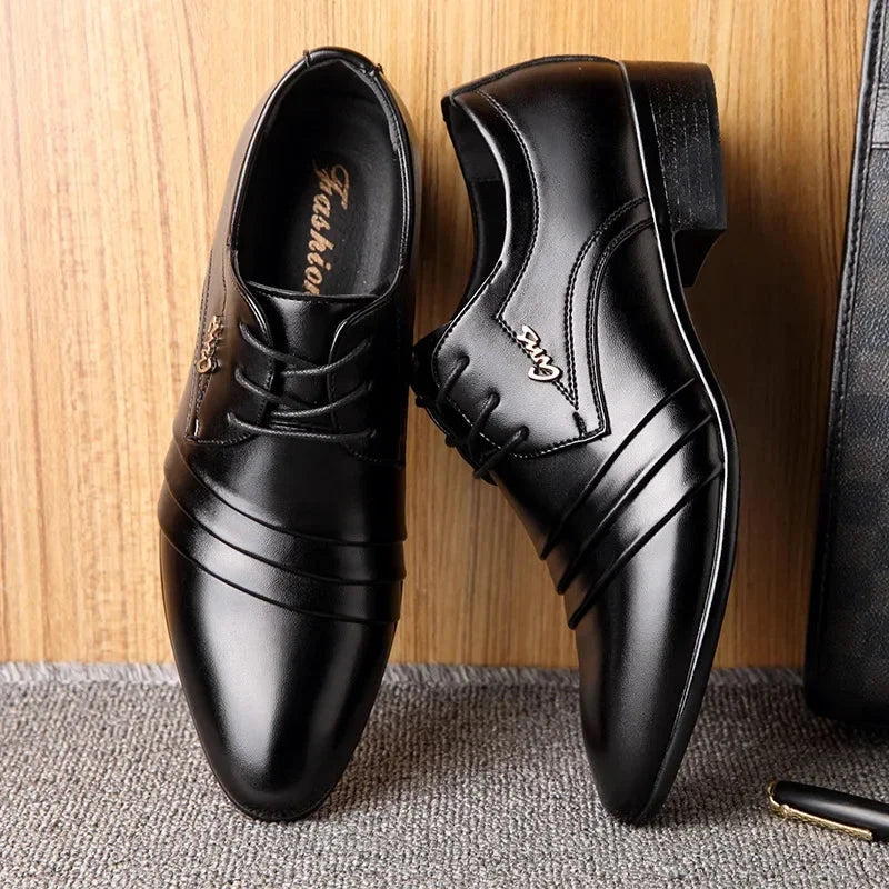 Elegant and Comfortable Men's Leather Dress Shoes - Bennett Elegant and Comfortable Men's Leather Dress Shoes - Bennett