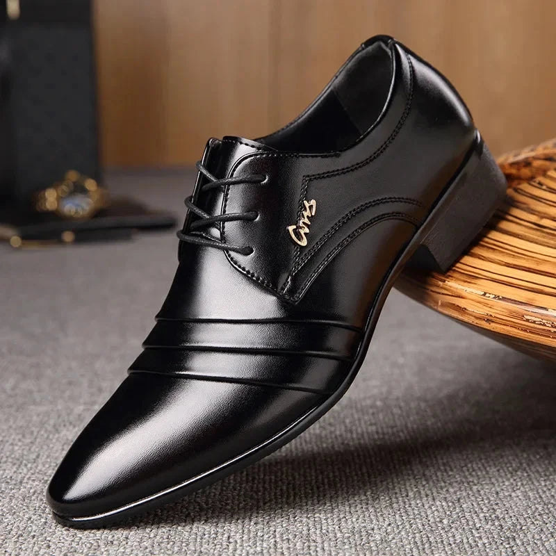 Elegant and Comfortable Men's Leather Dress Shoes - Bennett Elegant and Comfortable Men's Leather Dress Shoes - Bennett