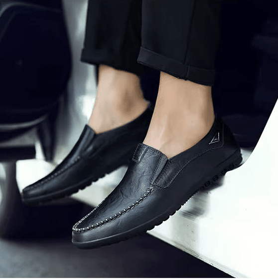 Elegant Classic Men's Leather Loafers – Vincenzo Elegant Classic Men's Leather Loafers – Vincenzo