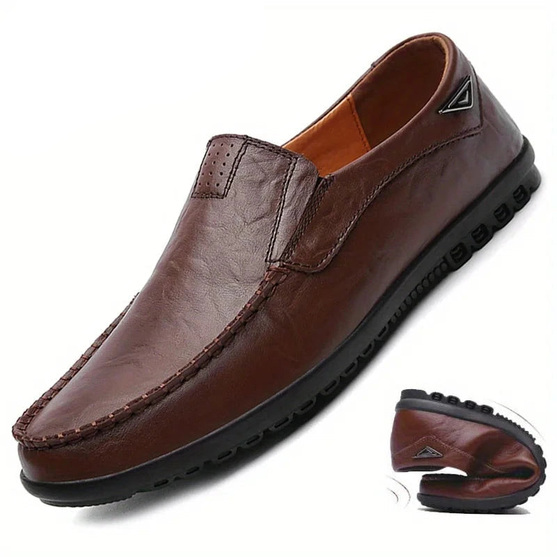 Elegant Classic Men's Leather Loafers – Vincenzo Elegant Classic Men's Leather Loafers – Vincenzo