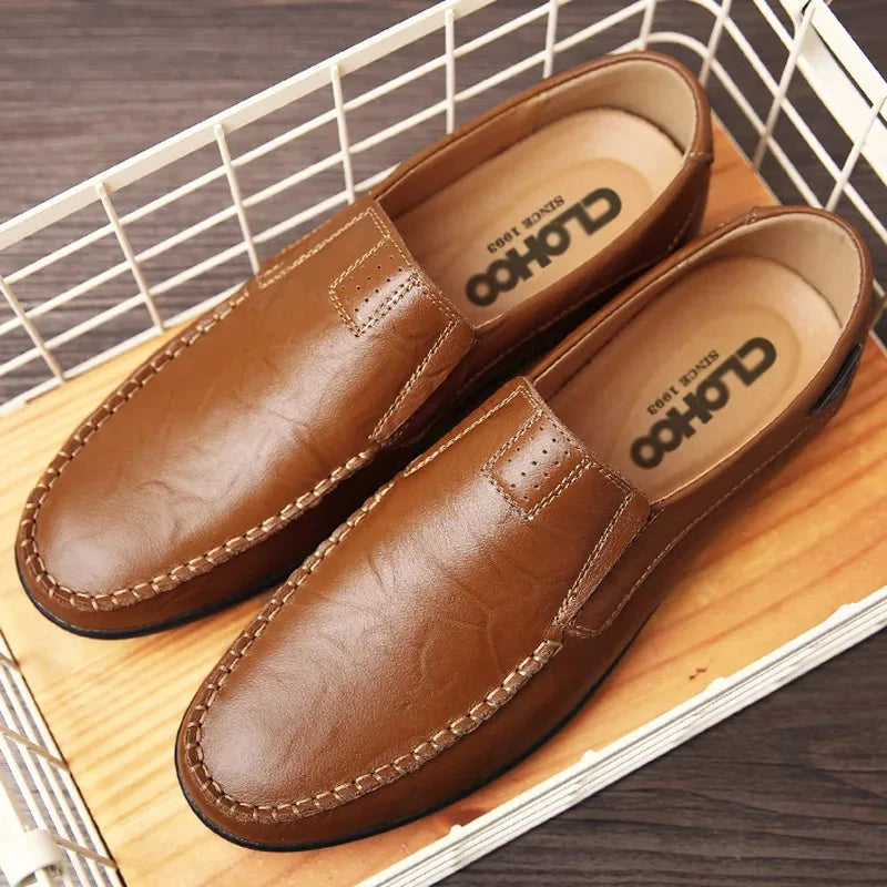 Elegant Classic Men's Leather Loafers – Vincenzo Elegant Classic Men's Leather Loafers – Vincenzo