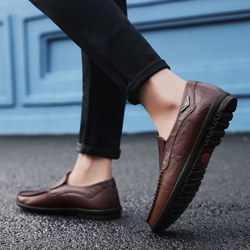 Elegant Classic Men's Leather Loafers – Vincenzo Elegant Classic Men's Leather Loafers – Vincenzo
