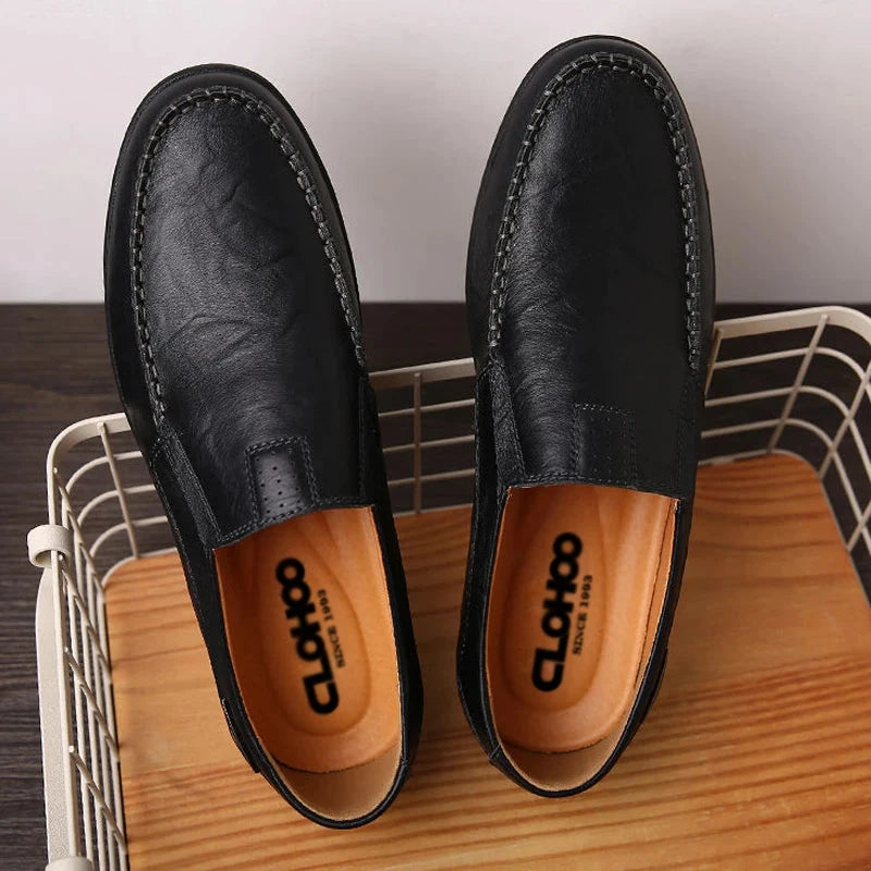 Elegant Classic Men's Leather Loafers – Vincenzo Elegant Classic Men's Leather Loafers – Vincenzo