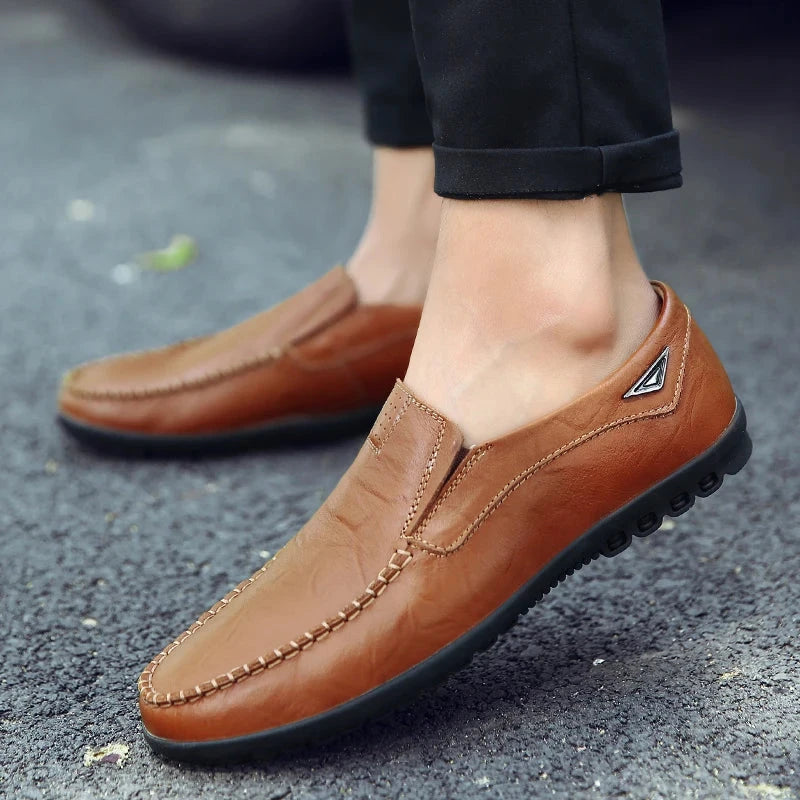 Elegant Classic Men's Leather Loafers – Vincenzo Elegant Classic Men's Leather Loafers – Vincenzo