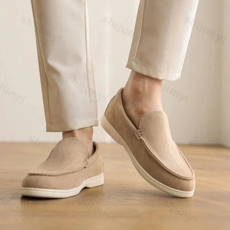 Elegant Classic Men's Suede Loafers - Julian Elegant Classic Men's Suede Loafers - Julian