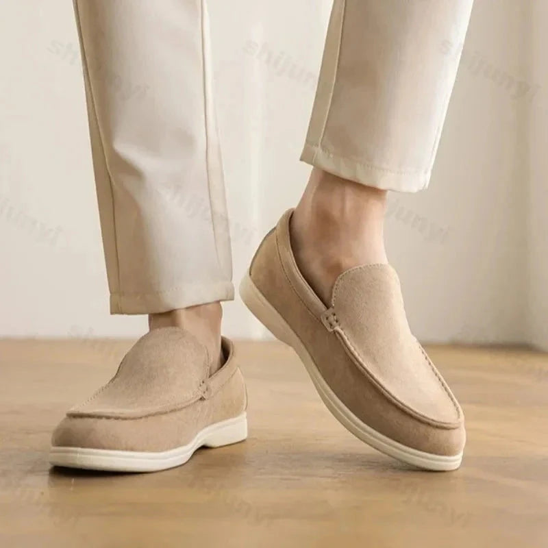 Elegant Classic Men's Suede Loafers - Julian Elegant Classic Men's Suede Loafers - Julian