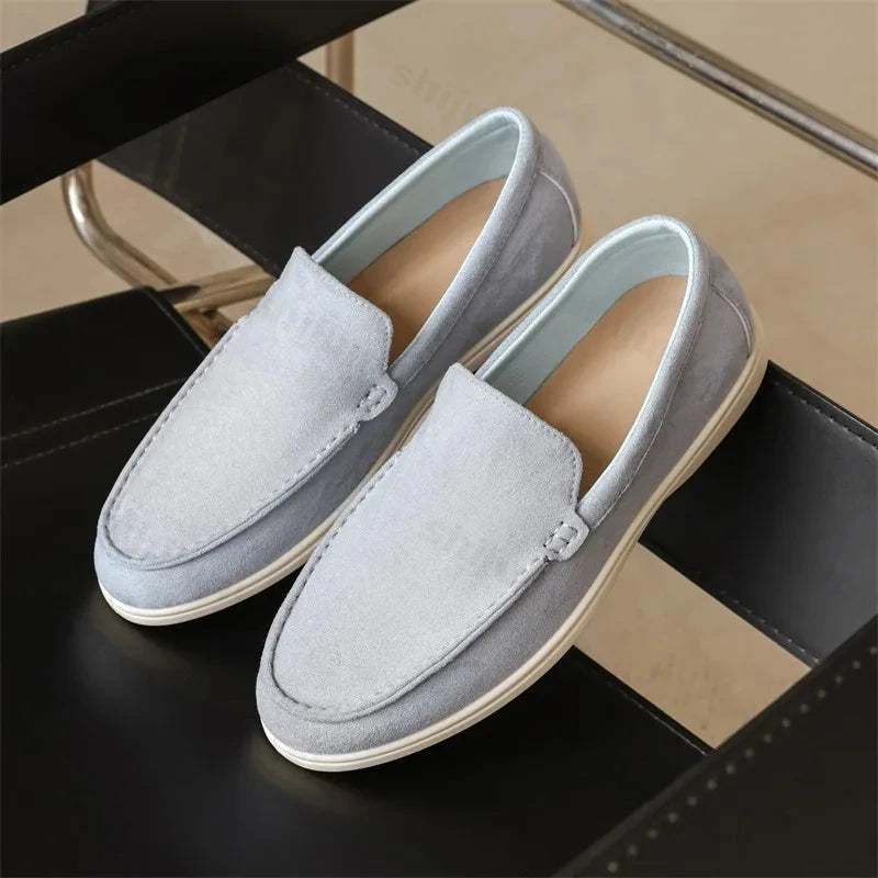 Elegant Classic Men's Suede Loafers - Julian Elegant Classic Men's Suede Loafers - Julian