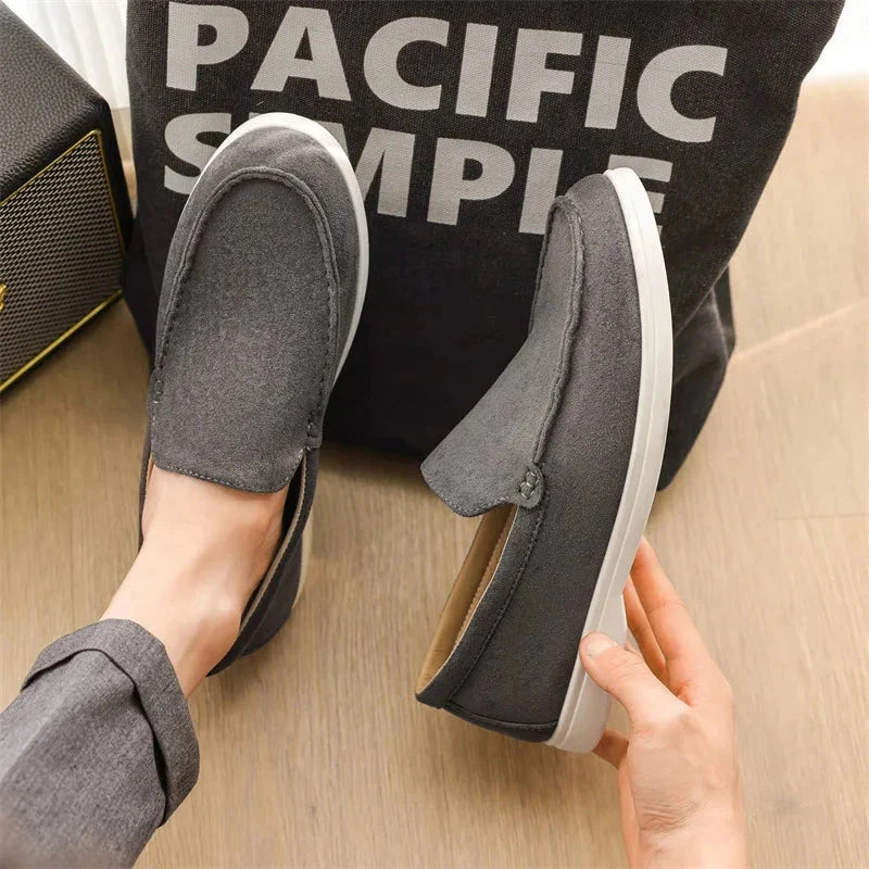 Elegant Classic Men's Suede Loafers - Julian Elegant Classic Men's Suede Loafers - Julian