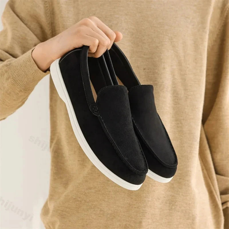 Elegant Classic Men's Suede Loafers - Julian Elegant Classic Men's Suede Loafers - Julian