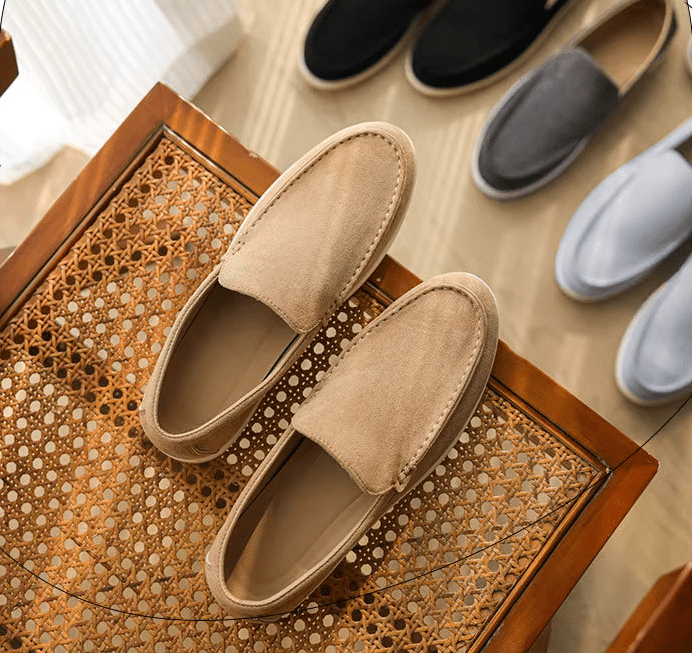 Elegant Classic Men's Suede Loafers - Julian Elegant Classic Men's Suede Loafers - Julian