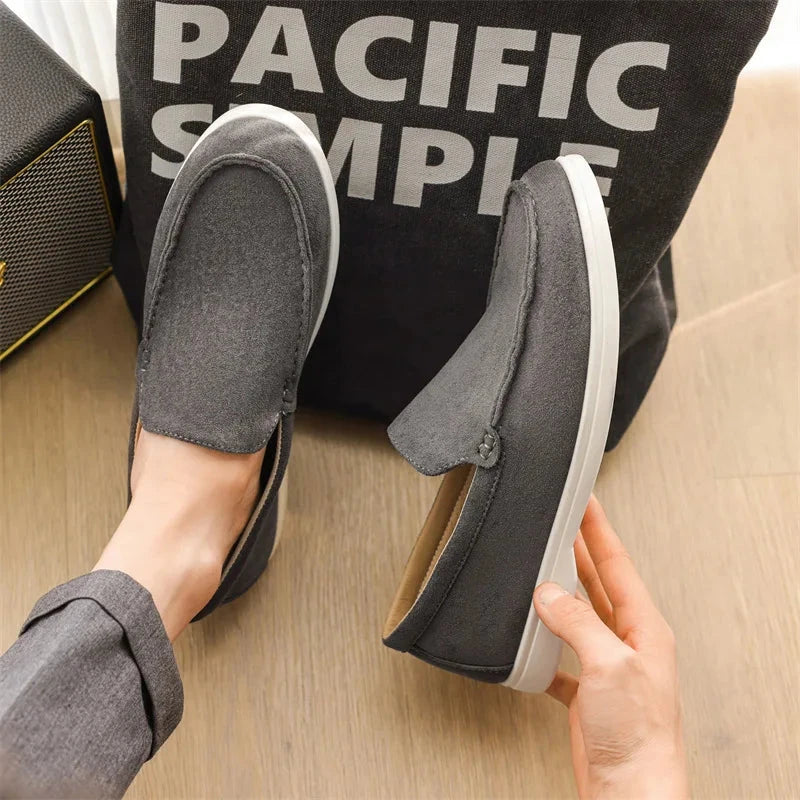 Elegant Classic Men's Suede Loafers - Julian Elegant Classic Men's Suede Loafers - Julian