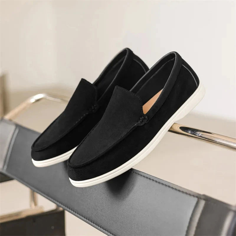 Elegant Classic Men's Suede Loafers - Julian Elegant Classic Men's Suede Loafers - Julian