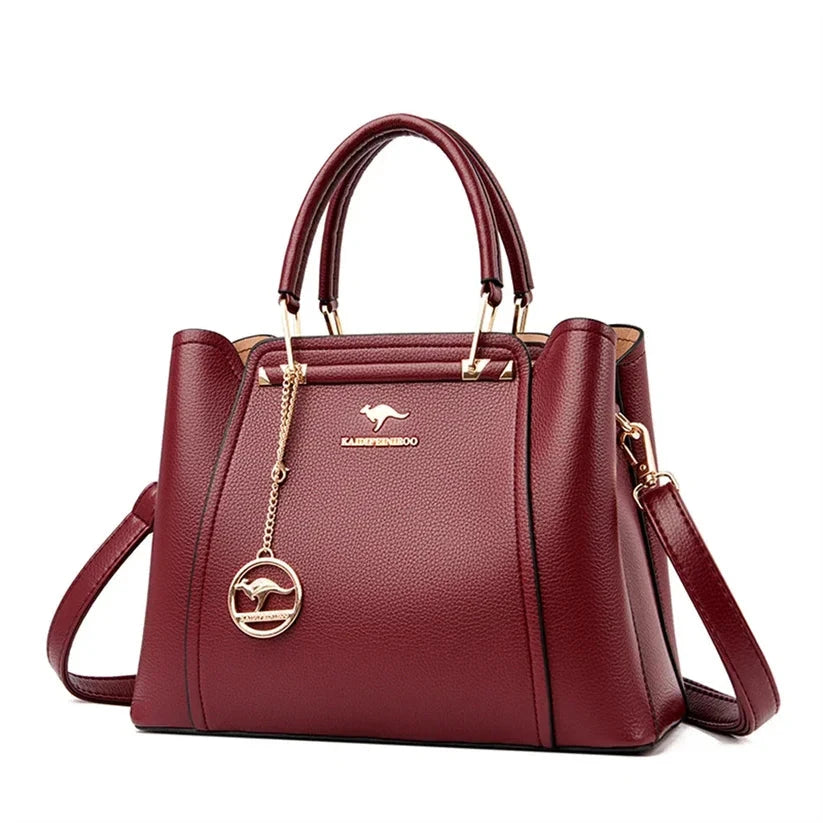 Elegant High-Capacity Leather Women's Satchel Bag - Monaco Elegant High-Capacity Leather Women's Satchel Bag - Monaco