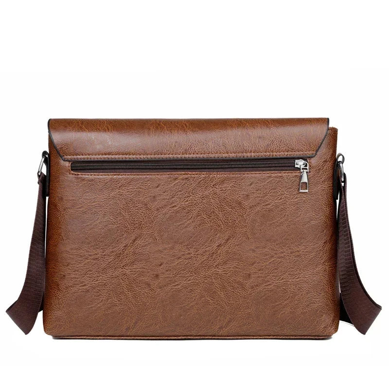 Elegant Large-Capacity Men’s Leather Executive Bag – ROMELLI Elegant Large-Capacity Men’s Leather Executive Bag – ROMELLI