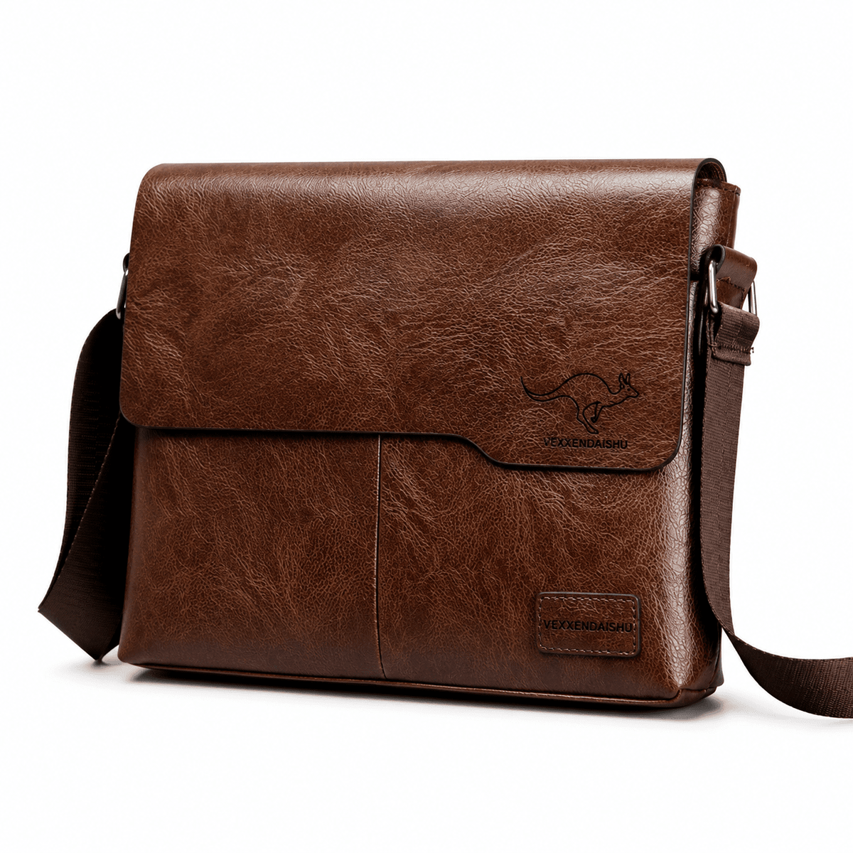 Elegant Large-Capacity Men’s Leather Executive Bag – ROMELLI Elegant Large-Capacity Men’s Leather Executive Bag – ROMELLI Dark Brown
