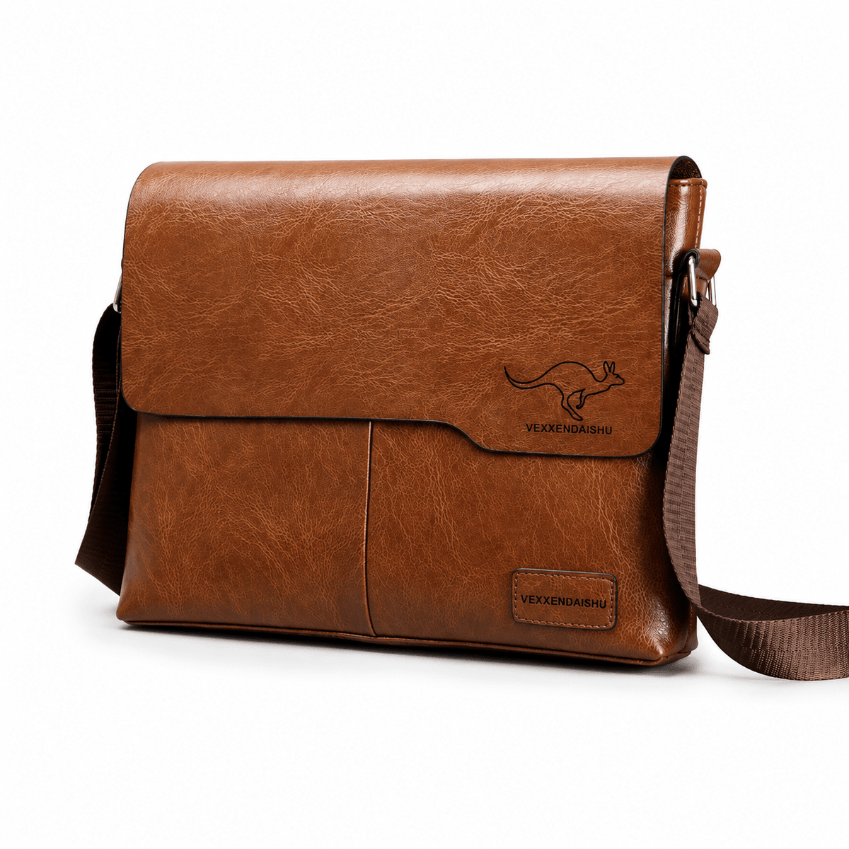 Elegant Large-Capacity Men’s Leather Executive Bag – ROMELLI Elegant Large-Capacity Men’s Leather Executive Bag – ROMELLI Light Brown