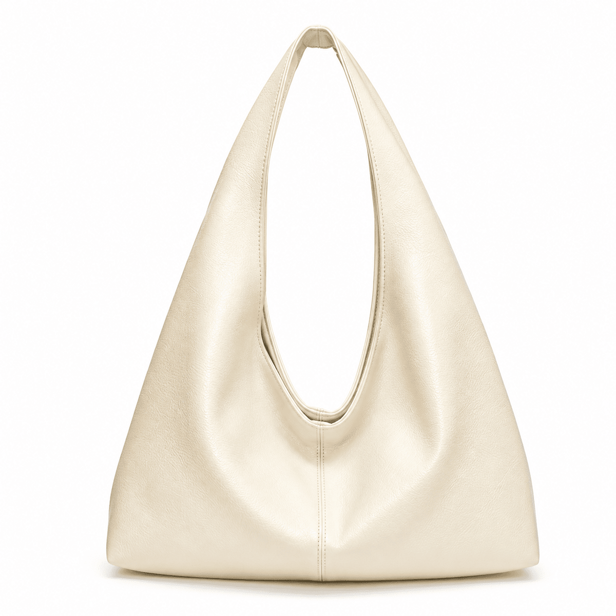 Elegant, Large-Capacity Women’s Leather Hobo Bag – Lea Montclair Elegant, Large-Capacity Women’s Leather Hobo Bag – Lea Montclair Beige Type B
