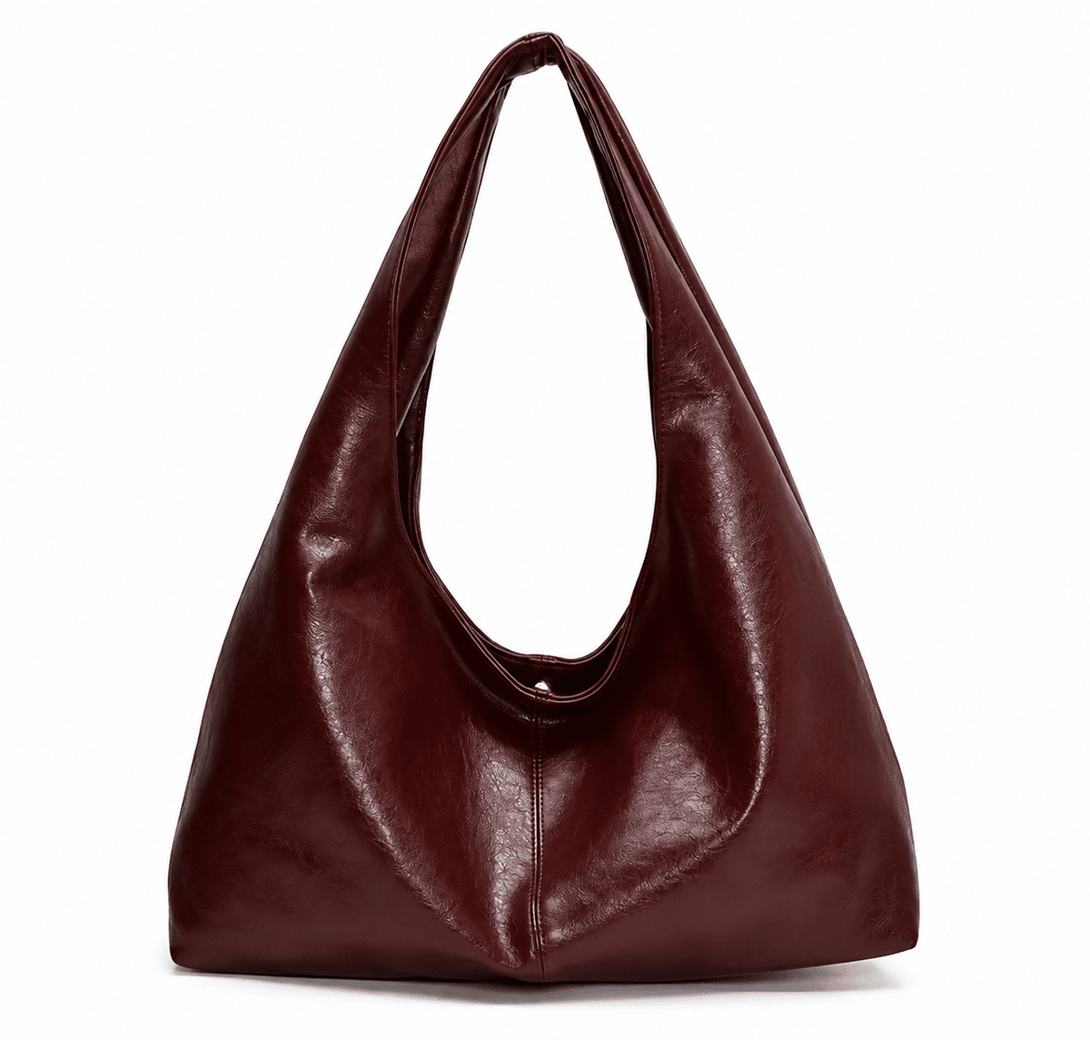 Elegant, Large-Capacity Women’s Leather Hobo Bag – Lea Montclair Elegant, Large-Capacity Women’s Leather Hobo Bag – Lea Montclair Red Type B