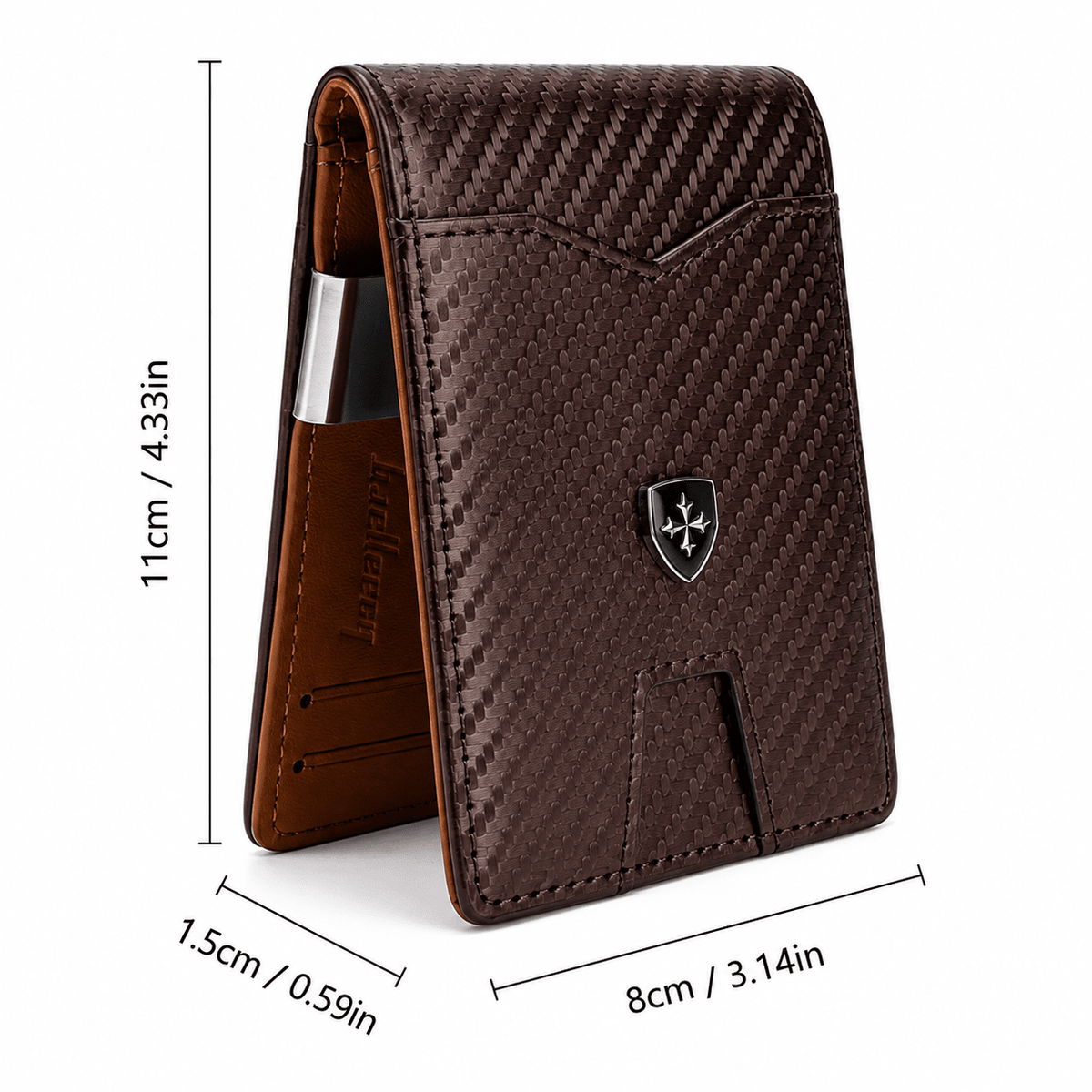 Elegant Leather Card Holder with Carbon Fiber Structure and RFID Anti-Theft Protection – Stennio Elegant Leather Card Holder with Carbon Fiber Structure and RFID Anti-Theft Protection – Stennio