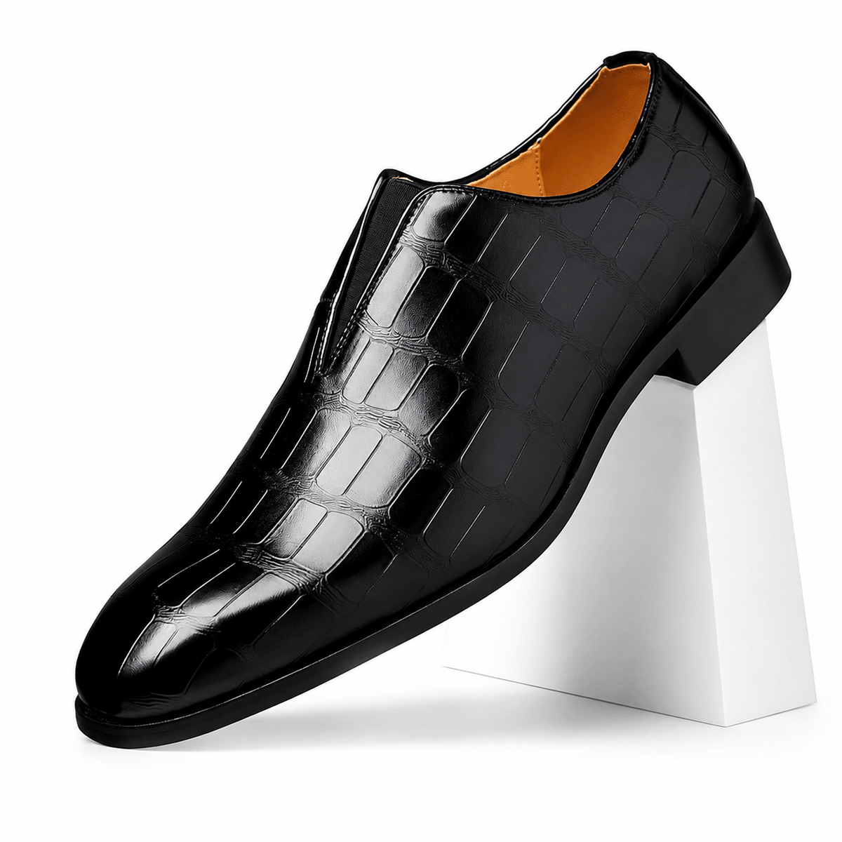 Elegant Men's Leather Shoes, Classic, Comfortable and with a Luxurious Design – D’Evelion Elegant Men's Leather Shoes, Classic, Comfortable and with a Luxurious Design – D’Evelion black