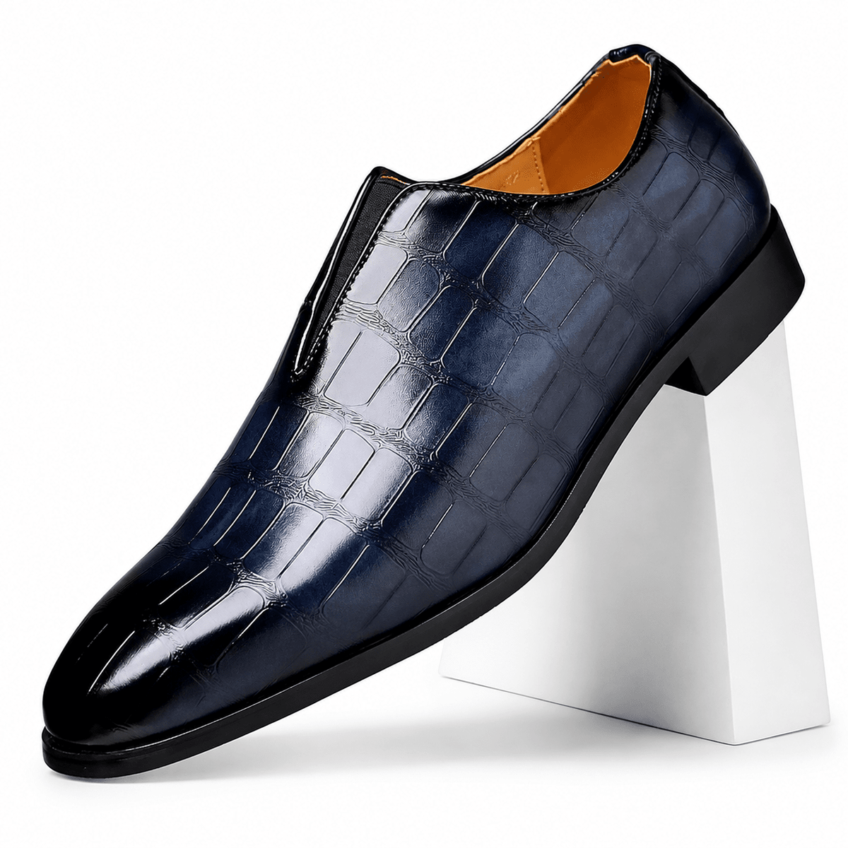 Elegant Men's Leather Shoes, Classic, Comfortable and with a Luxurious Design – D’Evelion Elegant Men's Leather Shoes, Classic, Comfortable and with a Luxurious Design – D’Evelion Blue