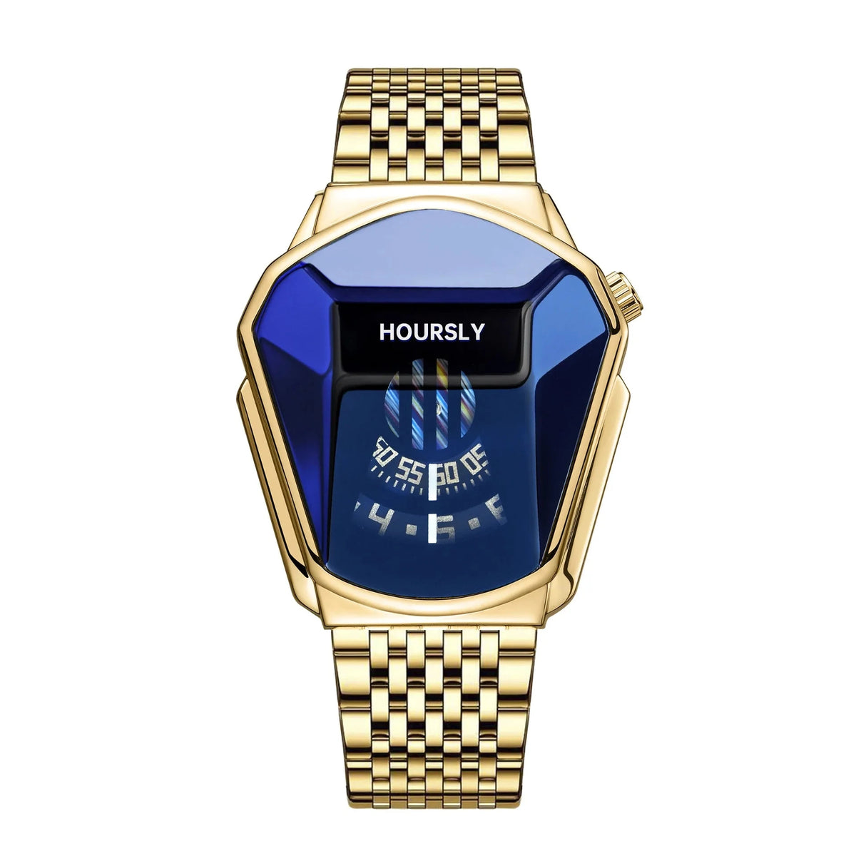Elegant Men's Watch, Modern and Multifunctional - Elysium Elegant Men's Watch, Modern and Multifunctional - Elysium Metallic Gold Blue