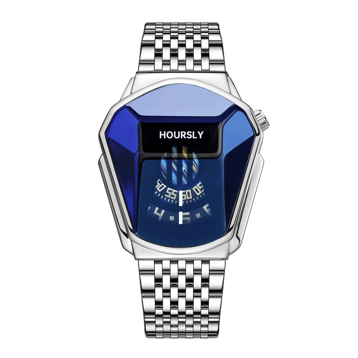 Elegant Men's Watch, Modern and Multifunctional - Elysium Elegant Men's Watch, Modern and Multifunctional - Elysium Metallic Silver Blue