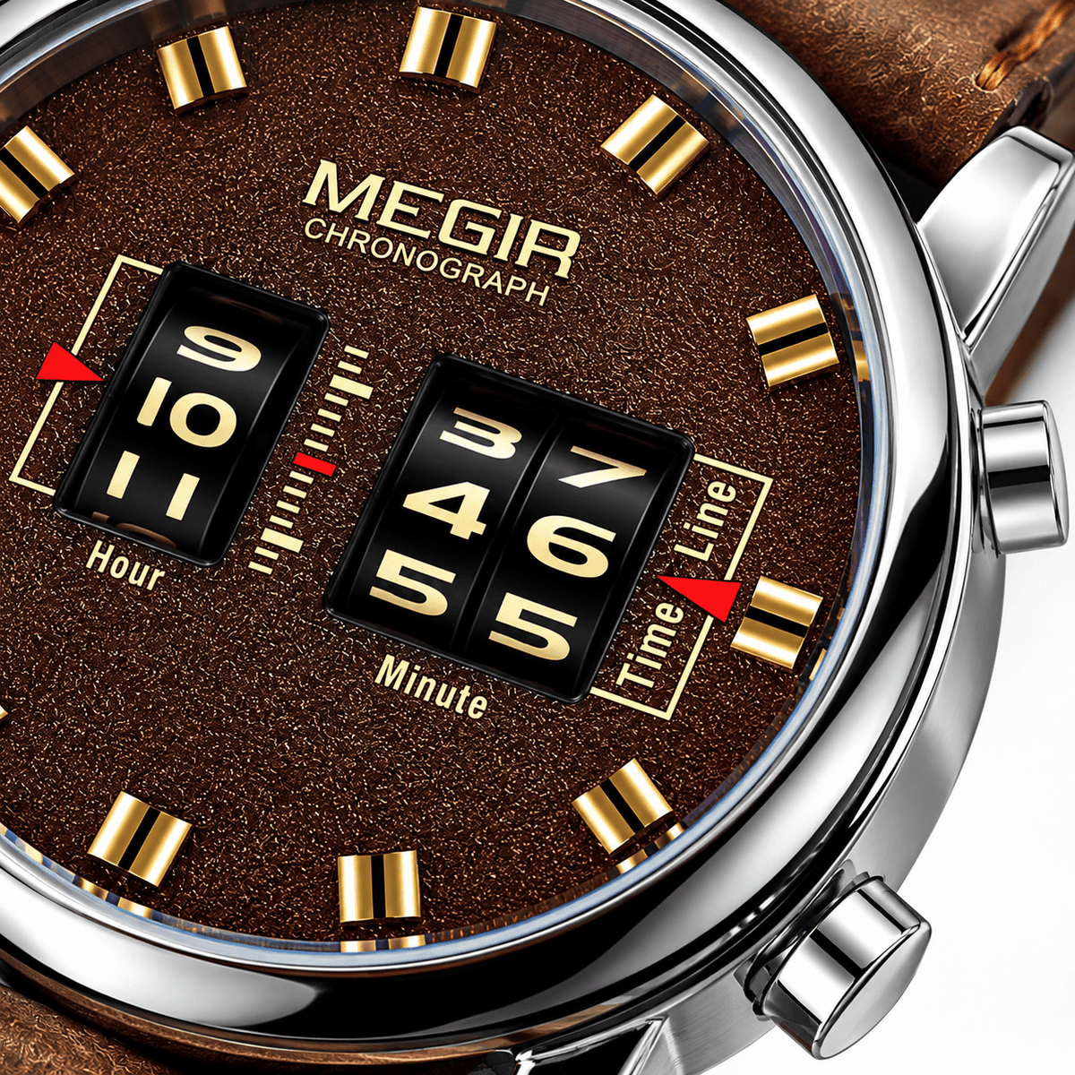 Elegant Men's Watch – Quartz Movement and Leather Strap | RAVELLOR