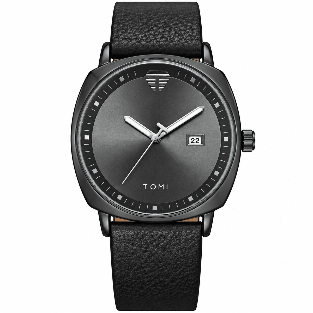 Elegant Men's Watch with a Minimalist Style and Leather Strap – HOLDENI Elegant Men's Watch with a Minimalist Style and Leather Strap – HOLDENI Back