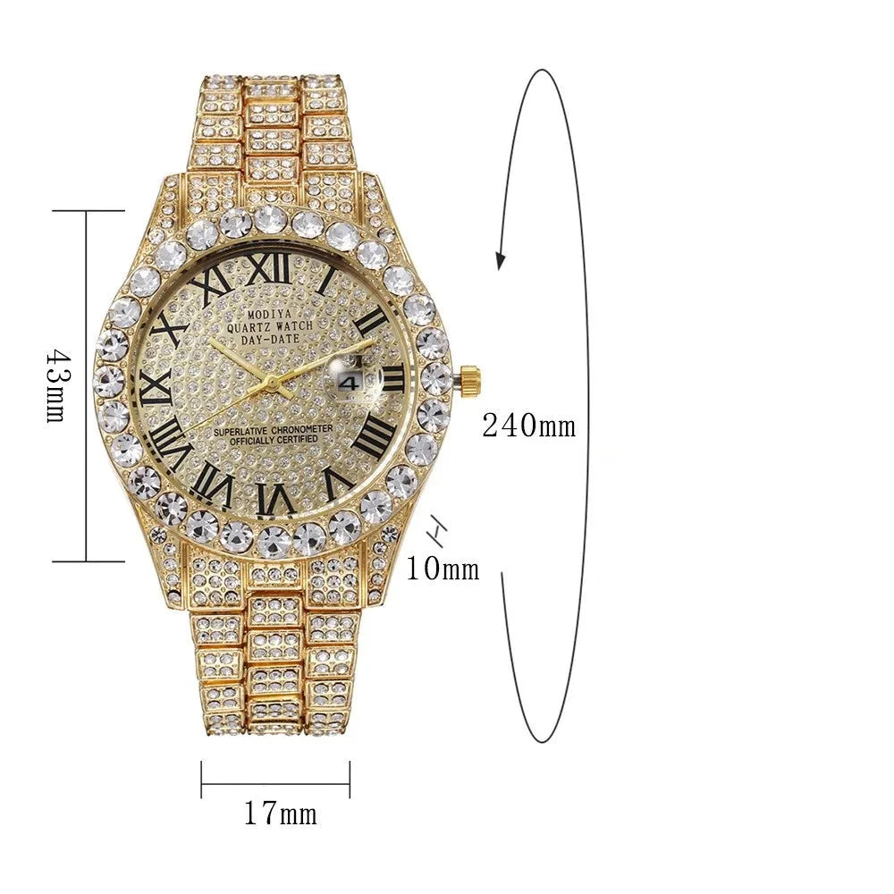 Elegant Unisex Watch with Luxurious Design & Studded Bracelet | Maison Lumière Elegant Unisex Watch with Luxurious Design & Studded Bracelet | Maison Lumière
