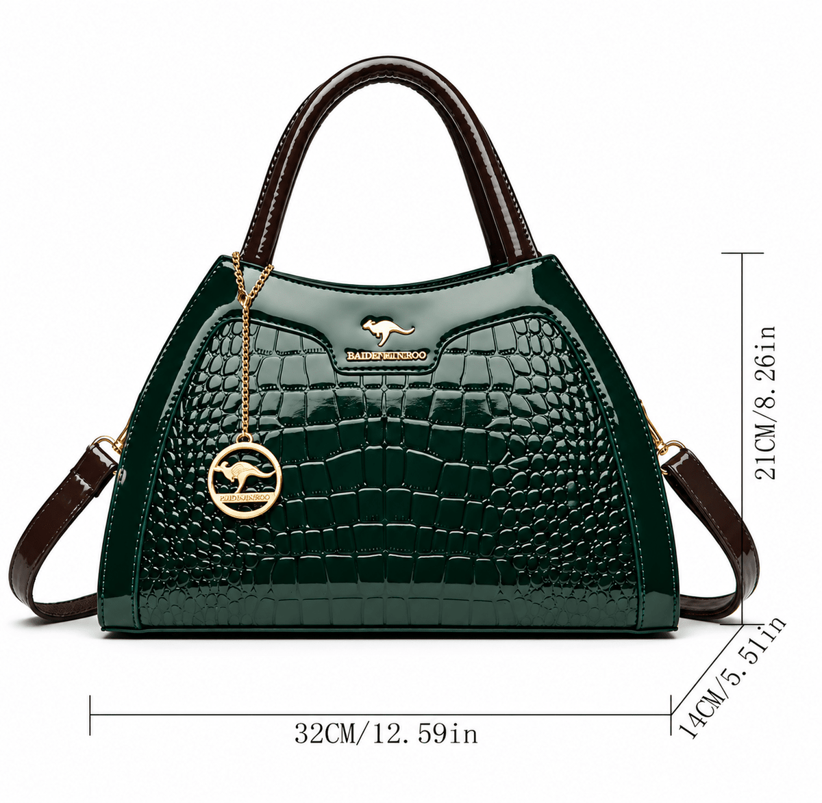 Elegant Women's Croc-Embossed Leather Bag with Minimalist Style – Valentine Elegant Women's Croc-Embossed Leather Bag with Minimalist Style – Valentine